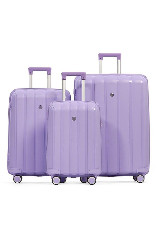 Cengiz Pakel Policarbon 3lü Valiz Seti 20305-SET-Lila - 1