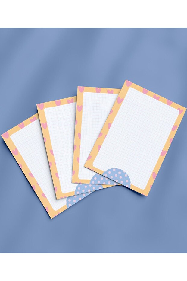 4 Pieces - A6 Size Mini Notepad, Memopad, To-Do List, Planner