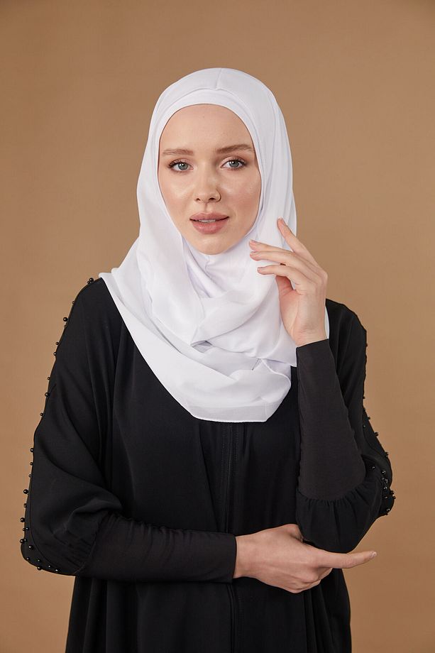 Nirvana Boneli Şal- Beyaz - 4
