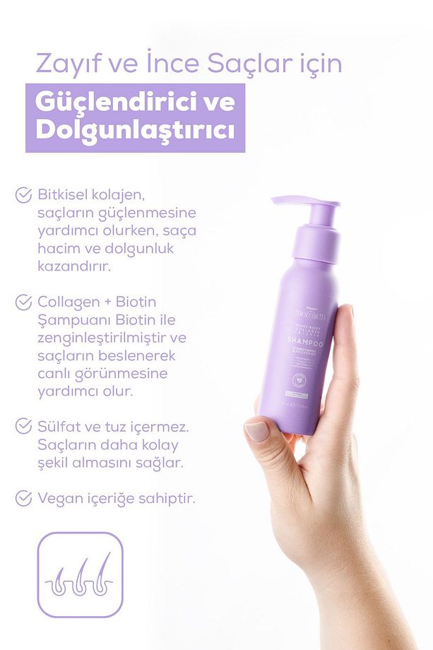 Plant Based Collagen +biotin Şampuan 75 Ml - 3
