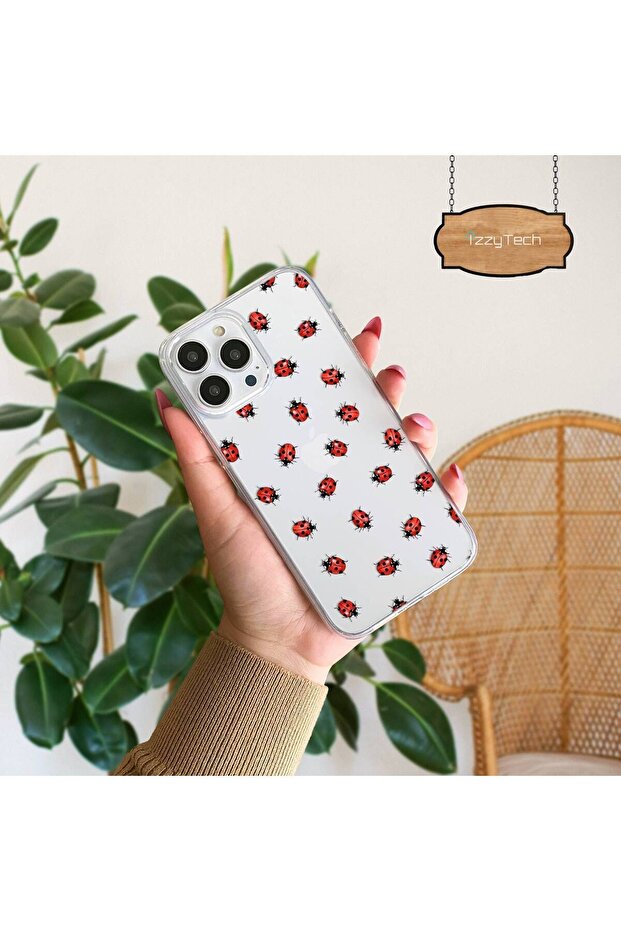 حافظة آيفون 12، حافظة متوافقة مع آيفون 12 برو، تصميم شفاف، نمط زهور ناعم ورفيع - 1