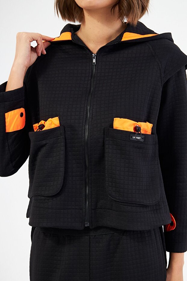 KAPÜŞONLU BASIC SWEATSHIRT - 5