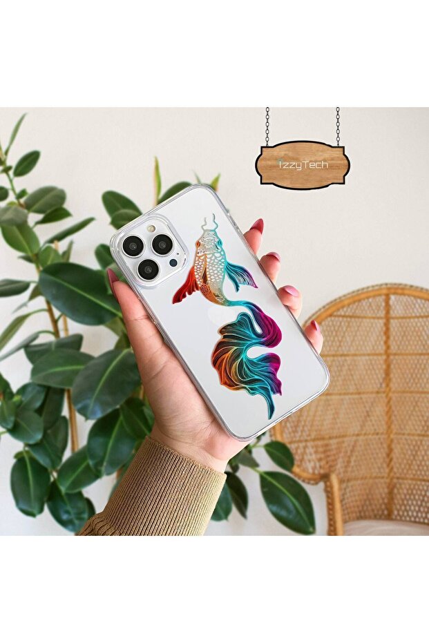 حافظة متوافقة مع هاتف iPhone 13، غطاء ناعم واقٍ بتصميم شفاف - 1