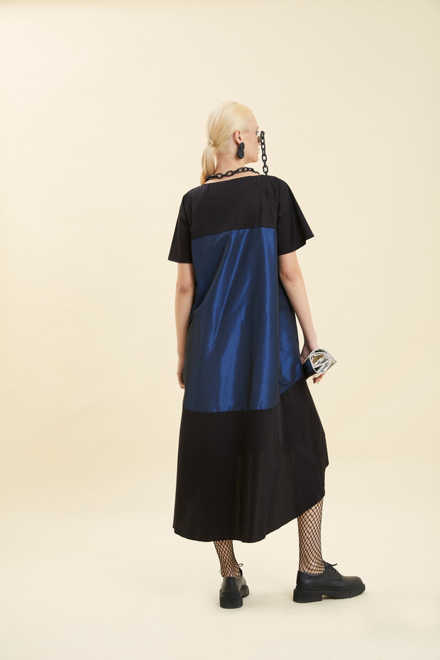 Tafta Detaylı Elbise - 3