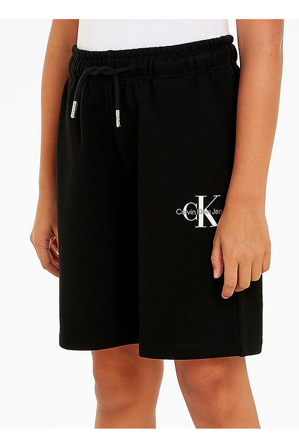 Normal Siyah Erkek Şort MONOGRAM RELAXED SHORTS - 2