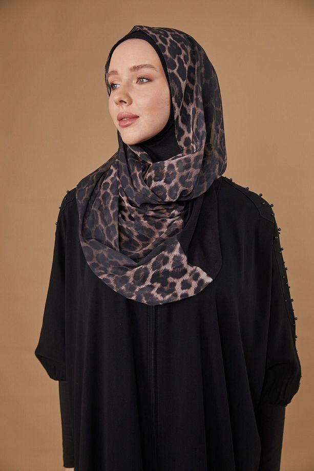 Nirvana Boneli Şal-leopar Koyu Bej - 6