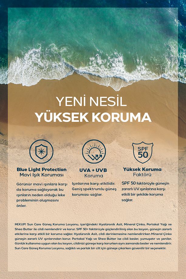 Leke Karşıtı Güneş Koruma Losyonu SPF 50+ Çinko, Portakal Yağı ve Shea Butter İçerikli 200 ML - 5