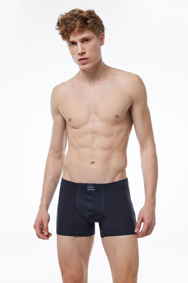 Erkek Füme 2 Li Pamuk Elastan Boxer 074 - 2