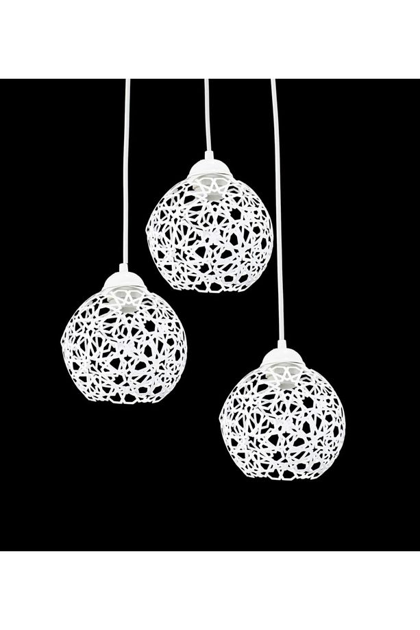 Selçuklu Top Motif Yıldız Ferforje Model Retro Rustik Sarkıt Avize - 3