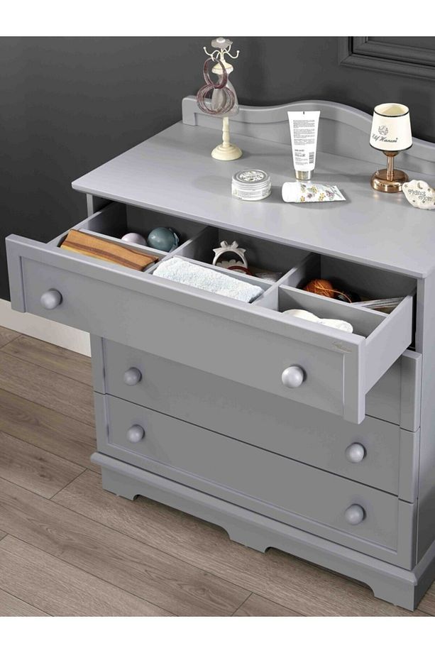 Classy Gri Genç Odası Şifonyer - 4