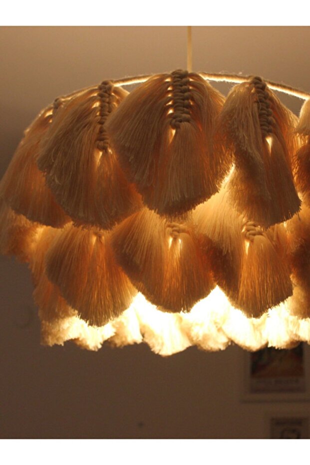 El Yapımı Makrome Yaprak Avize&sarkıt - 2