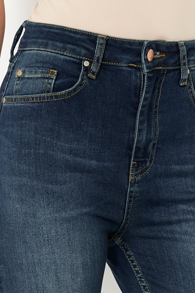 Mavi Yüksek Bel Mom Jeans TWOSS24JE00322 - 5