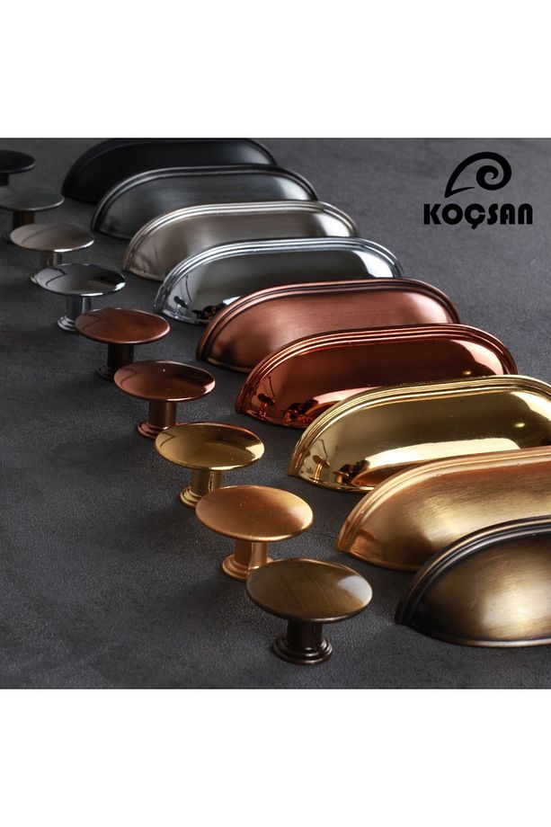 Midye Antik Gümüş 64 Mm Kulp Lüks Country Mutfak Mobilya Dolap Çekmece Kulpu - 6