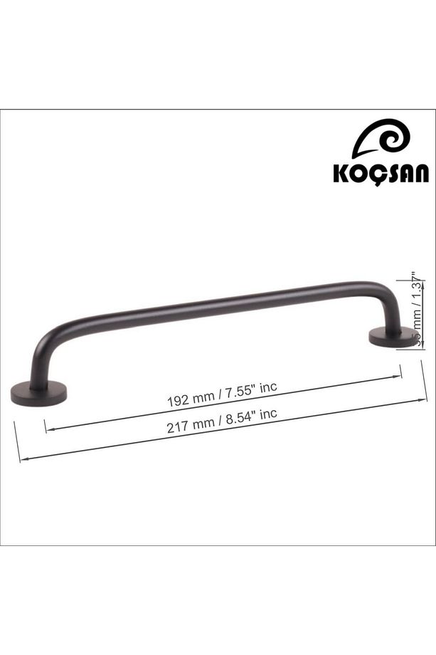 Efsun Siyah 192 Mm Kulp Lüks Country Mutfak Mobilya Dolap Çekmece Kulpu - 2