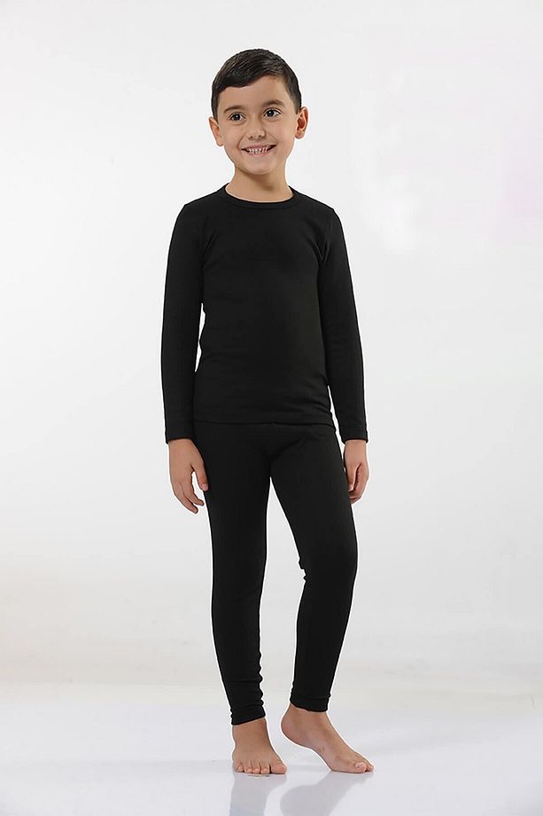 Unisex Çocuk Siyah Termal Body Mkt2005 Tek Üst - 3