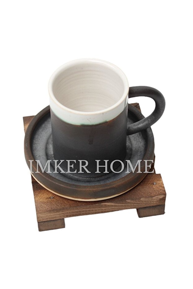 Dekoratif Masif Ahşap Bardak Altlığı Minimalist Palet Tasarım Kupa Çay Kahve Fincan Altlığı - 2