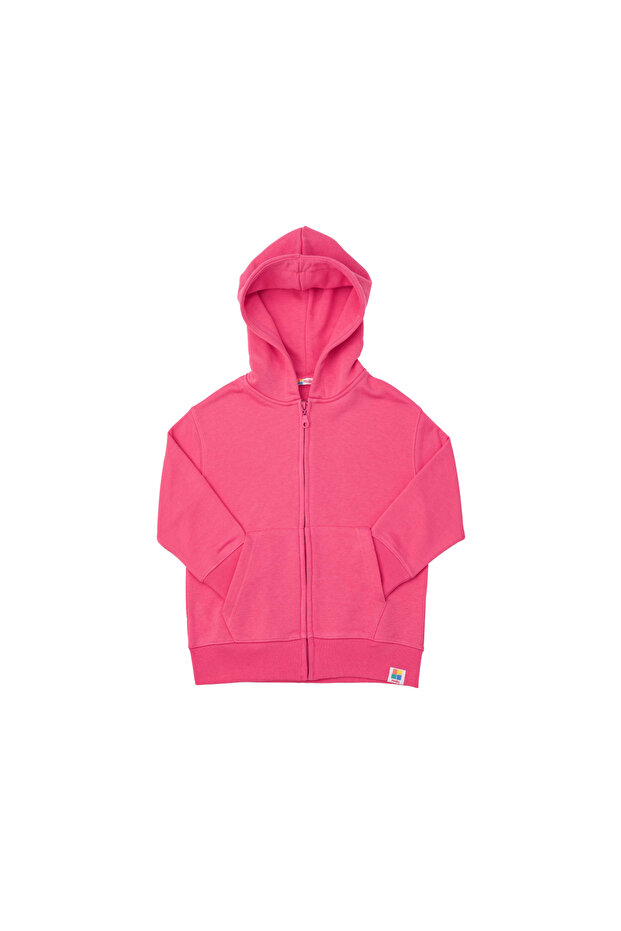 Raspberry Kapüşonlu Eşofman Üstü - 1