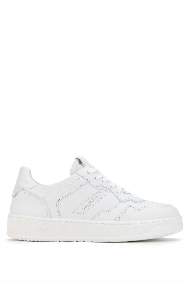 Unisex Genuine Leather White Sneakers & Sports Shoes