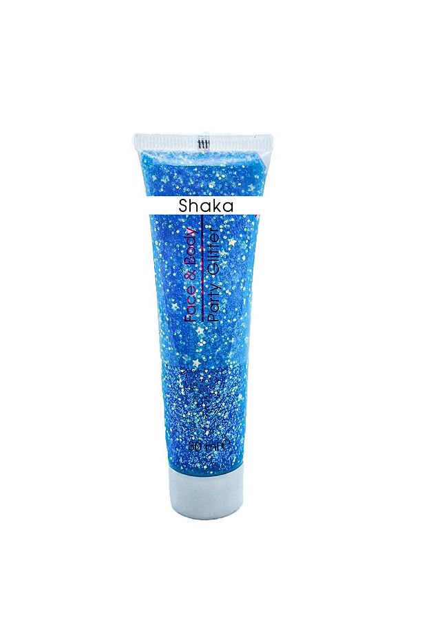 Mavi Renkli Simli Işıtılı Yüz Ve Vücut Simi Party Glitter 30 Ml - 1