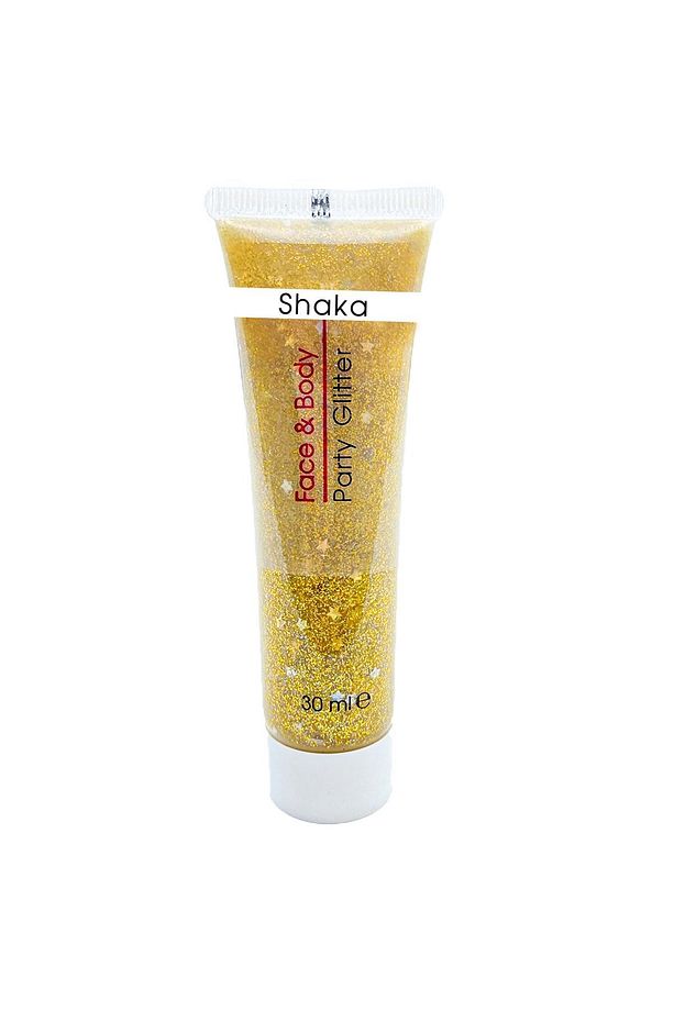 Sarı Renkli Simli Işıtılı Yüz Ve Vücut Simi Party Glitter 30 Ml - 1