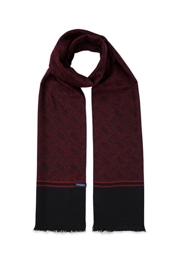 Siyah Desenli Atkı - 1