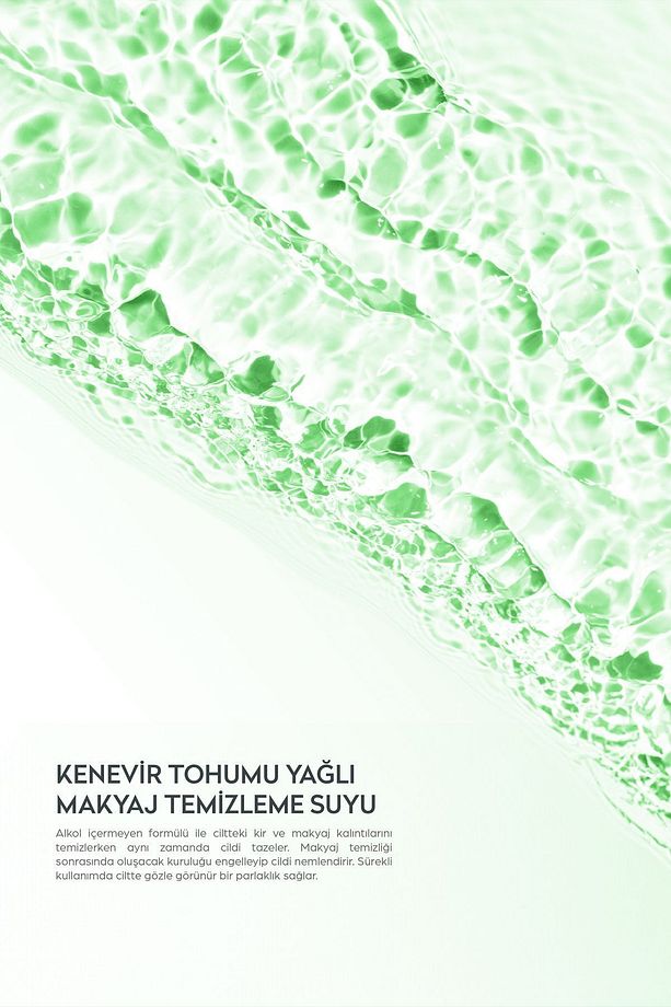 Kenevir Tohumu Yağı Yoğun Nemlendirme Mıcellar Makyaj Temizleme Suyu 400 ml 8697916011200 - 2