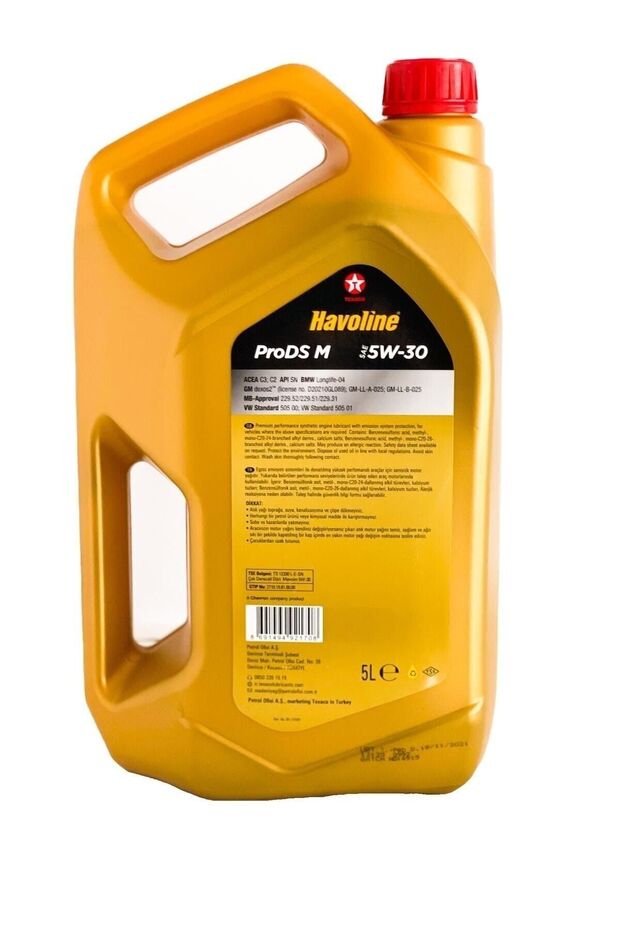 Havoline Prods M Sae 5w-30 5lt (DEXOS2) - 2