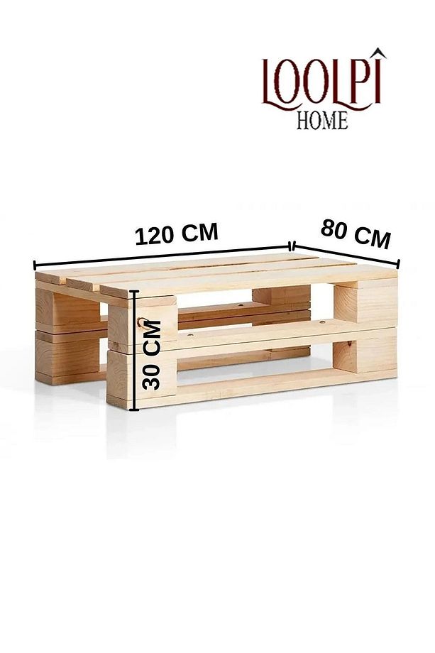 Doğal Ahşap Palet Koltuk Ve Minder Set - 4
