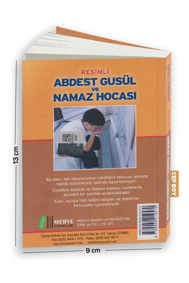 Resimli Abdest Gusül Ve Namaz Hocası 160 Sayfa Cep Boy - 2