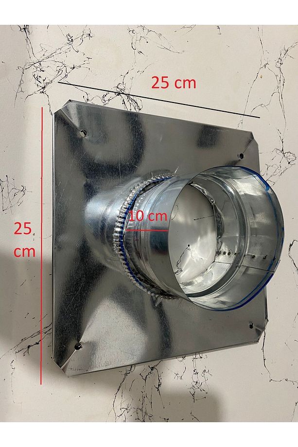 Soba baca adaptörü 10 cm lik borular için çadır karavan ahşap ev için - 2