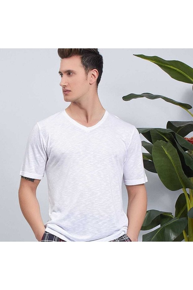Filamlı Men's V-Neck T-shirt