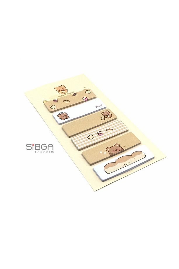 Çocuklar Için Renkli Postit Post-it Post It. Kitap Ayracı Ayraç Sticker Not Kağıdı Kağıt 120 Yaprak - 5