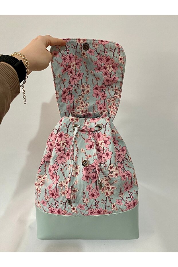 نمط زهرة ساكورا - حقيبة ظهر - 4