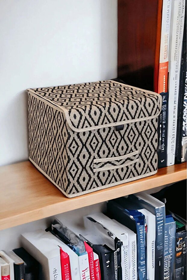 Bohe Mini Shelf Organizer - Multi-Purpose, Easy Installation, Box with Lid 30x30x23 - 2