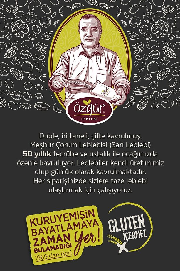 Meşhur Çorum Leblebisi (SARI LEBLEBİ) 1 Kg - 3