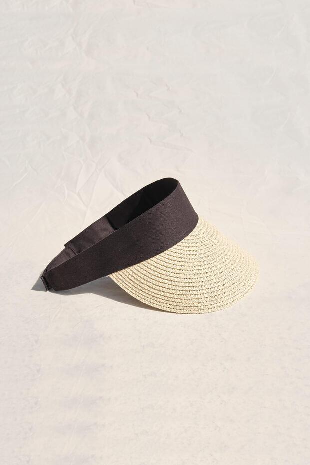 قبعة شاطئ بيج قابلة للطي - 2