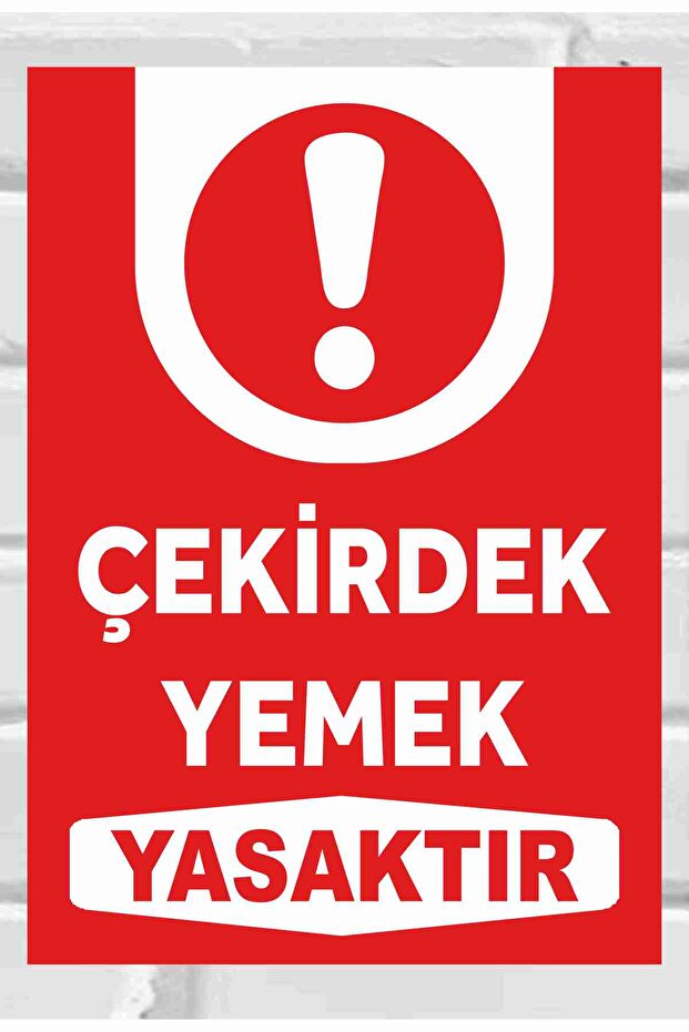 Core Food Prohibited Sign Board 24X34 cm Pvc