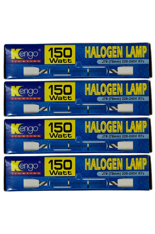 150W Sarı Işık R7s Duylu Dim Edilebilir Çubuk Halojen Ampul (4 Adet) - 1