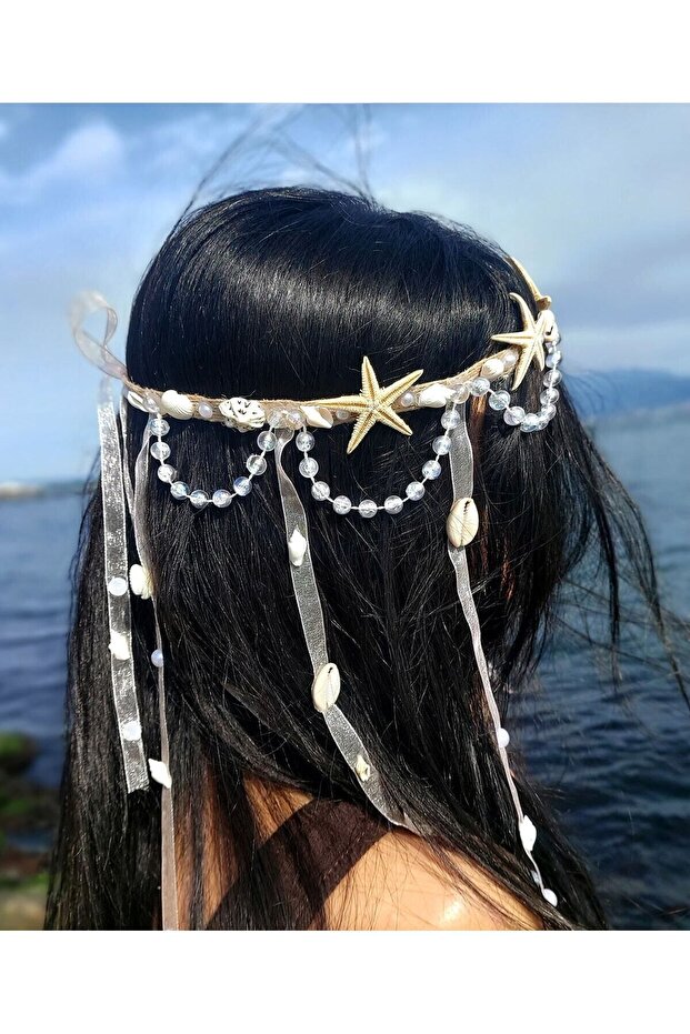 Starfish Crown, Seashell Crown, Bridal Crown, Maternity Crown, External Shooting Crown, Wedding Crown, Beach Crown,