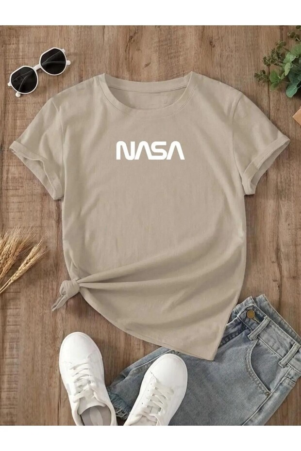 NASA PRINTED KIDS' T-SHIRT - CREW NECK T-SHIRT