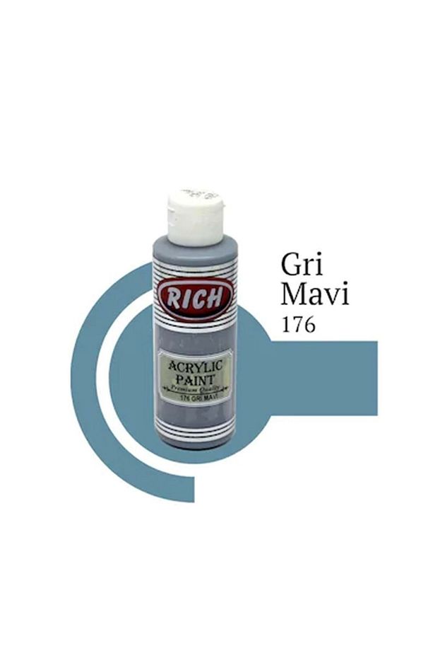 130ml Akrilik Boya No:176 Gri Mavi - 1
