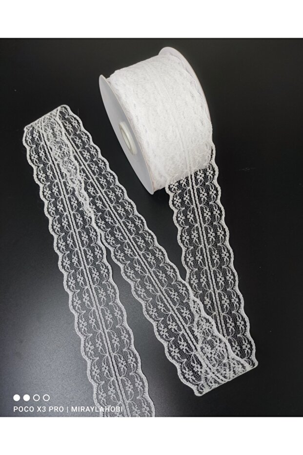 Double Layer Guipure Lace Ribbon Width: 5cm Length: 25 Meters – Lace
