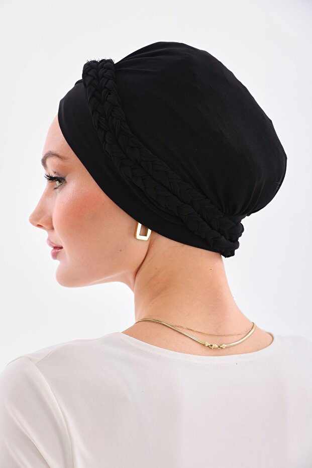 Çift Örgülü Bone - 4