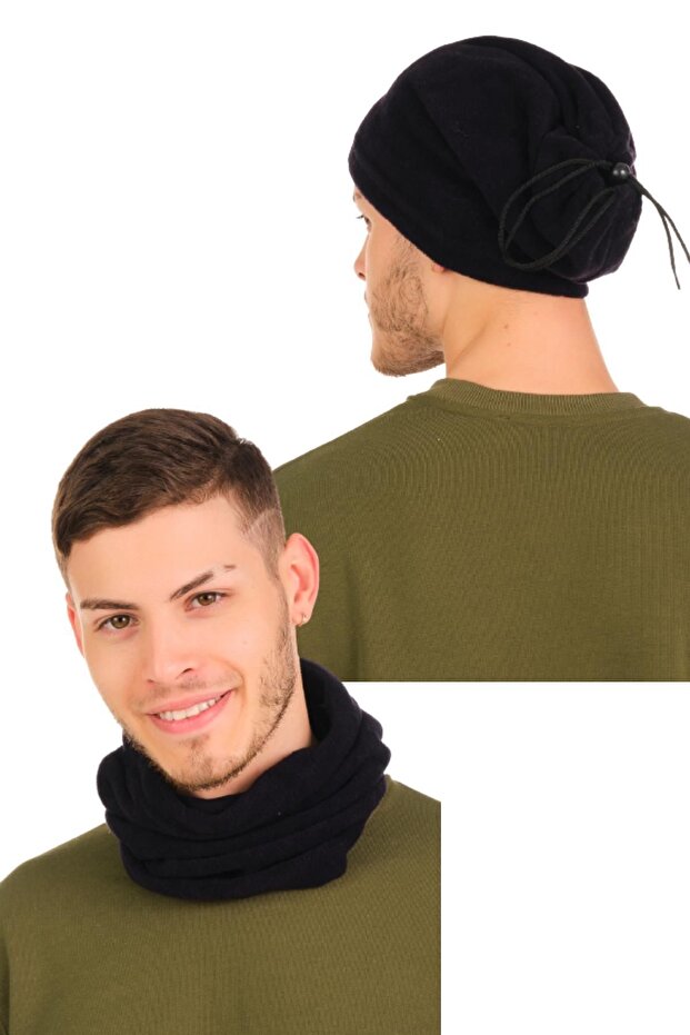 Unisex Polar Navy Blue Neck Collar Set of 2