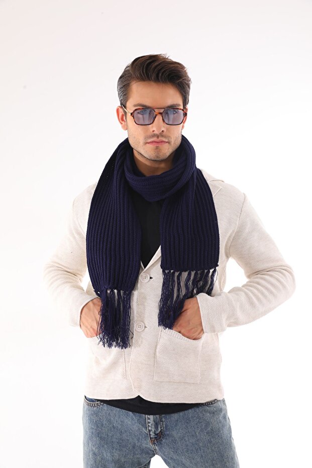 Erkek Selanik Örme Atkı - 4