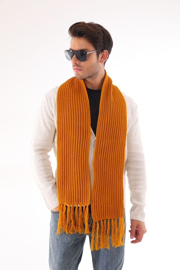 Erkek Selanik Örme Atkı - 1