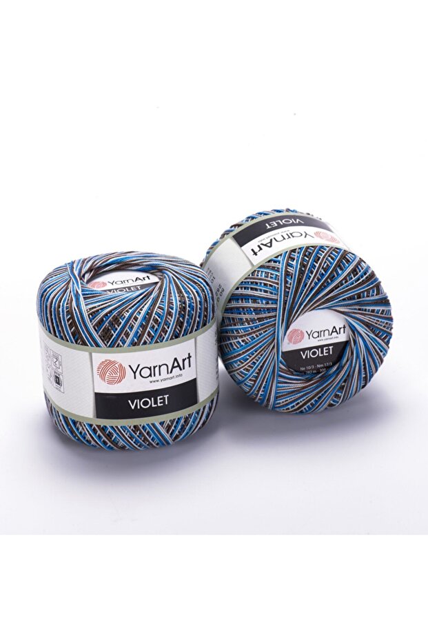 Vıolet Melange - Ebruli, Merserize Dantel Ebruli-505 - 1