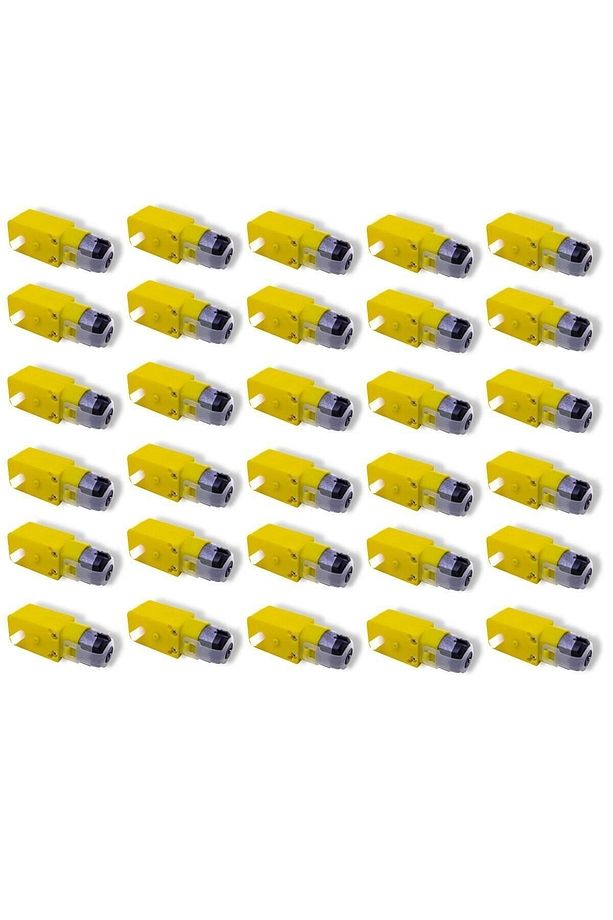 30 Lu 3-6v Dc 250 Rpm Araba Motoru Arduino Projeleri Ile Uyumlu Sarı Motor / Deney Motoru - 1