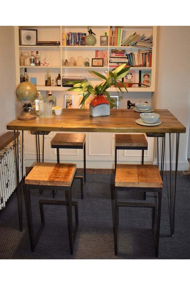 Yemek Ve Mutfak Masası Ayağı Metal Dresuar Ayağı Minimalist Tasarım 80 Cm 1 Adet - 5