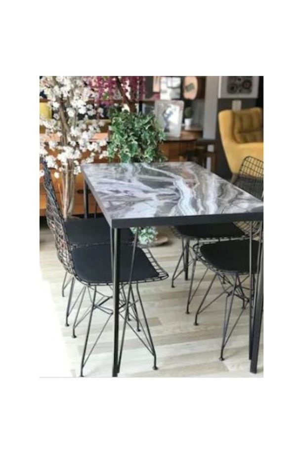 Ahşap Masa Ayağı Metal Tasarım Yemek Ve Çalışma Masası Ayağı 80 Cm 1 Adet - 2